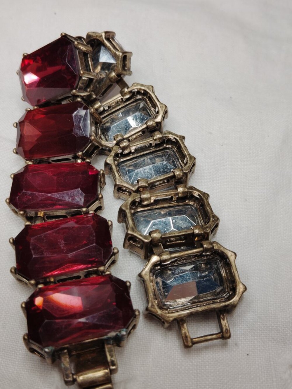 Chloe + Isabel Wine‑Red Rhinestone Bracelet - Picture 12 of 12